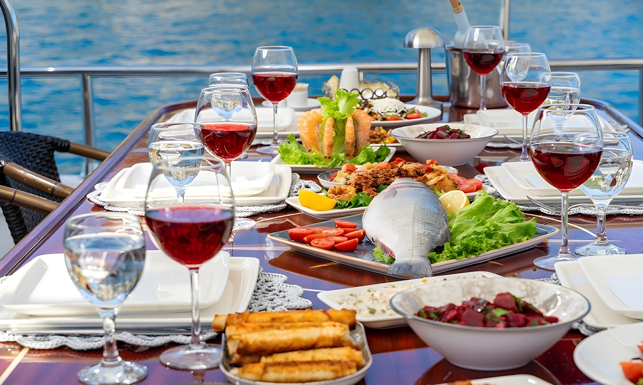 Sarayli 1 gulet amenities lifestyle dining in Türkiye