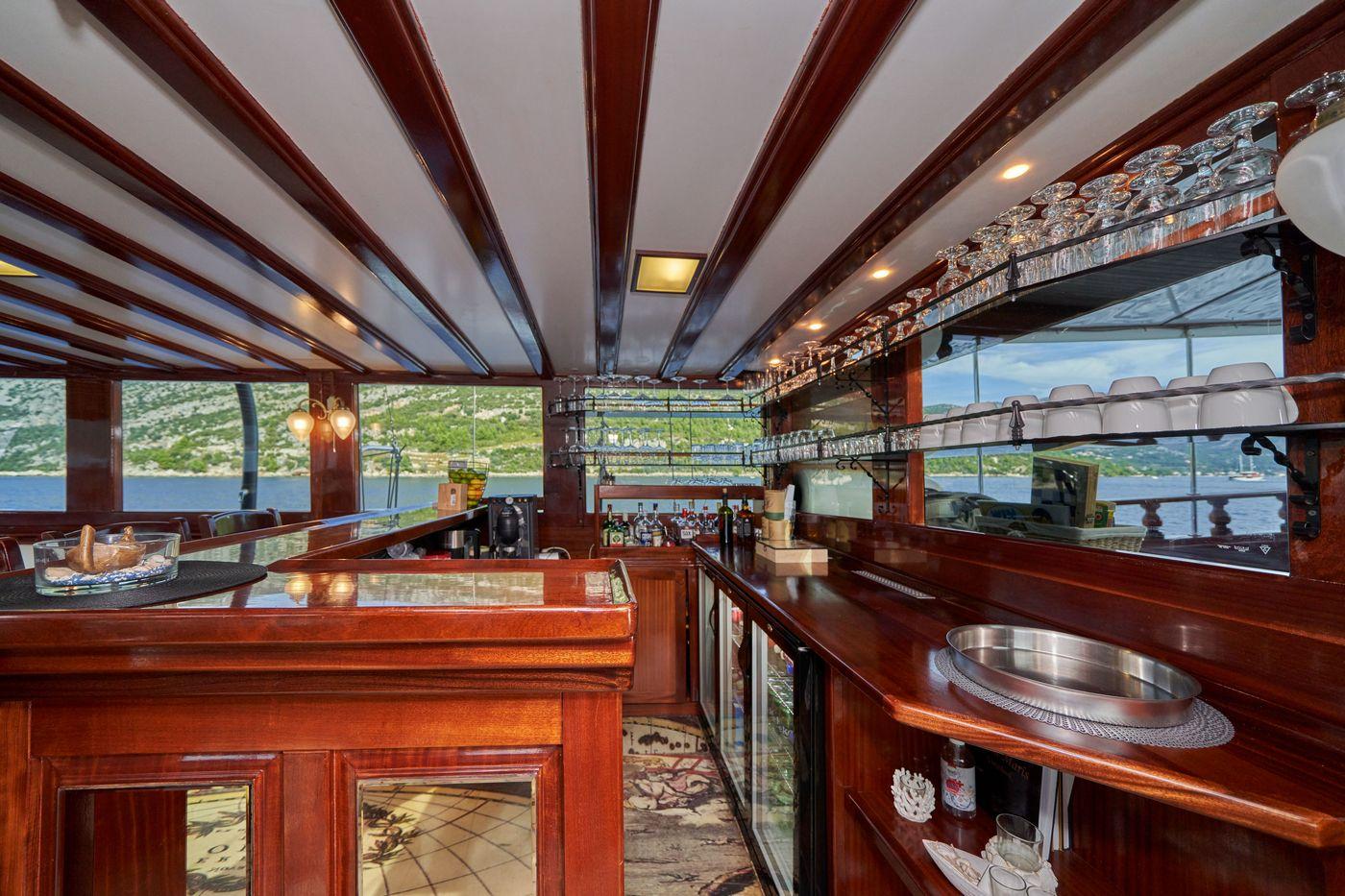 Stella Maris gulet amenities exterior deck in Croatia