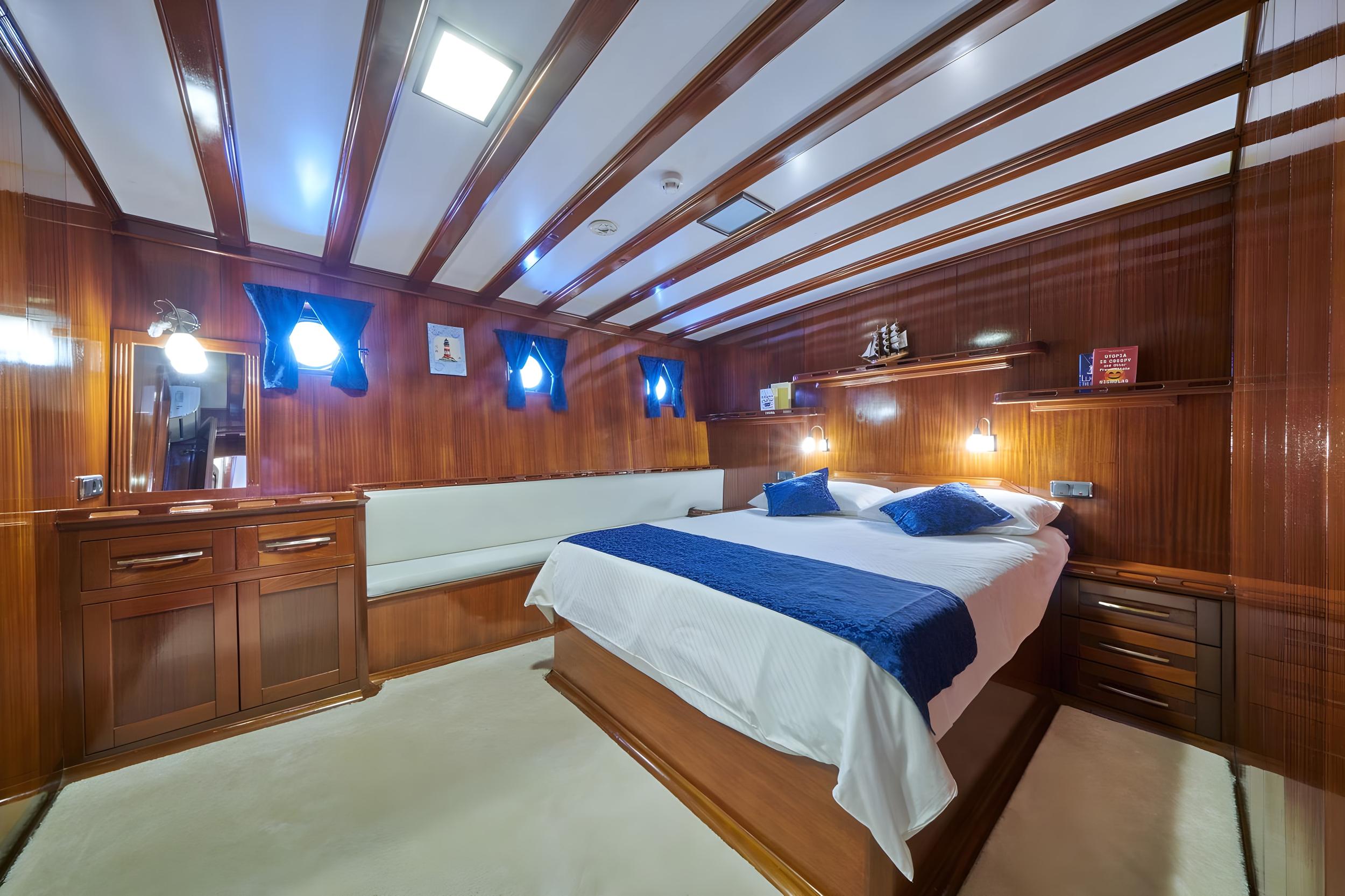 Stella Maris gulet accommodation interior cabin in Croatia