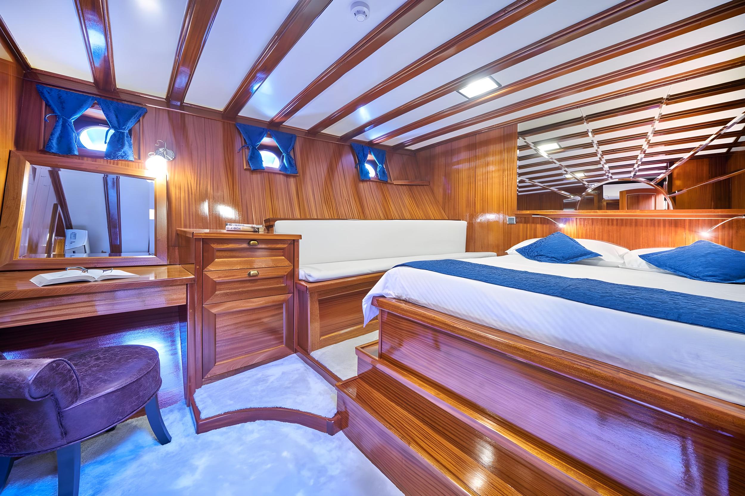 Stella Maris gulet accommodation interior cabin in Croatia