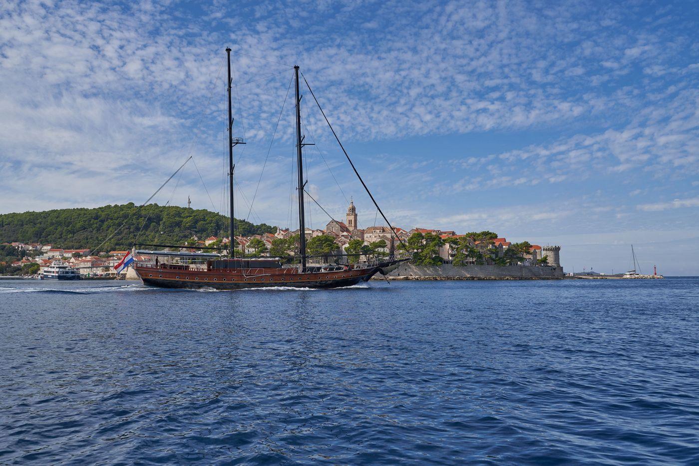 Stella Maris gulet amenities exterior deck in Croatia