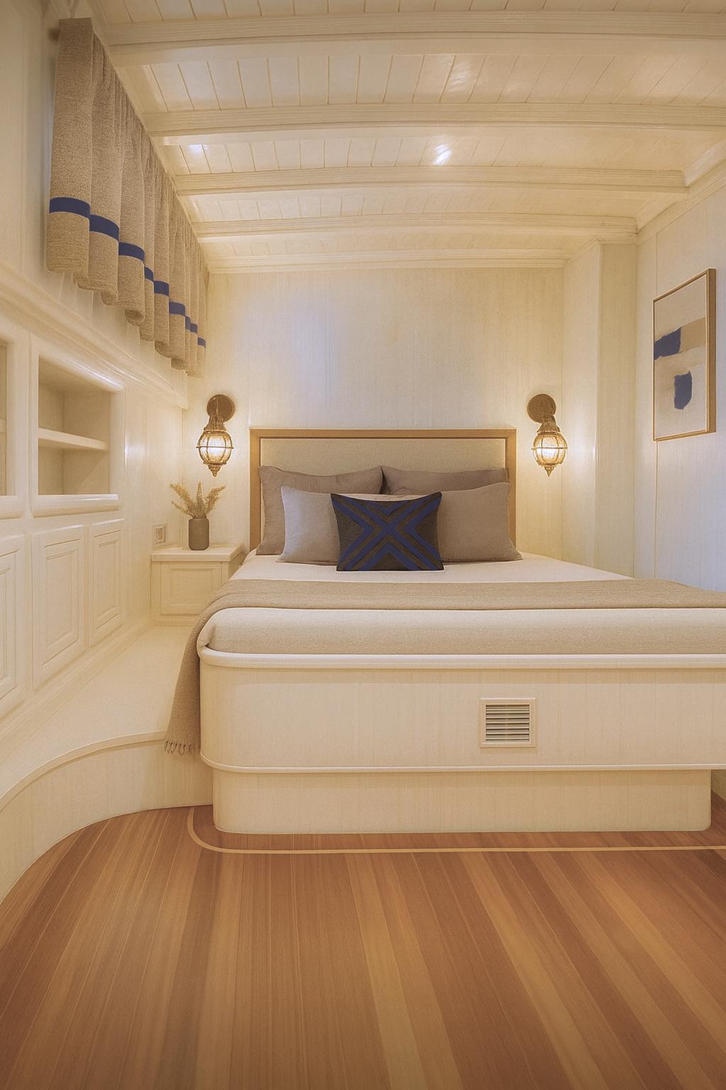 YUCE BEY gulet accommodation interior cabin in Türkiye