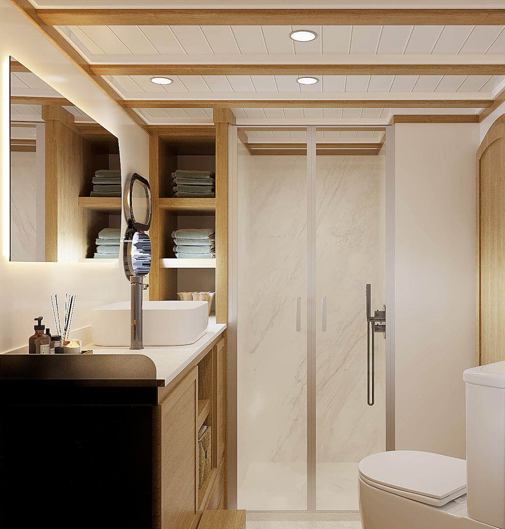 YUCE BEY gulet accommodation interior cabin in Türkiye