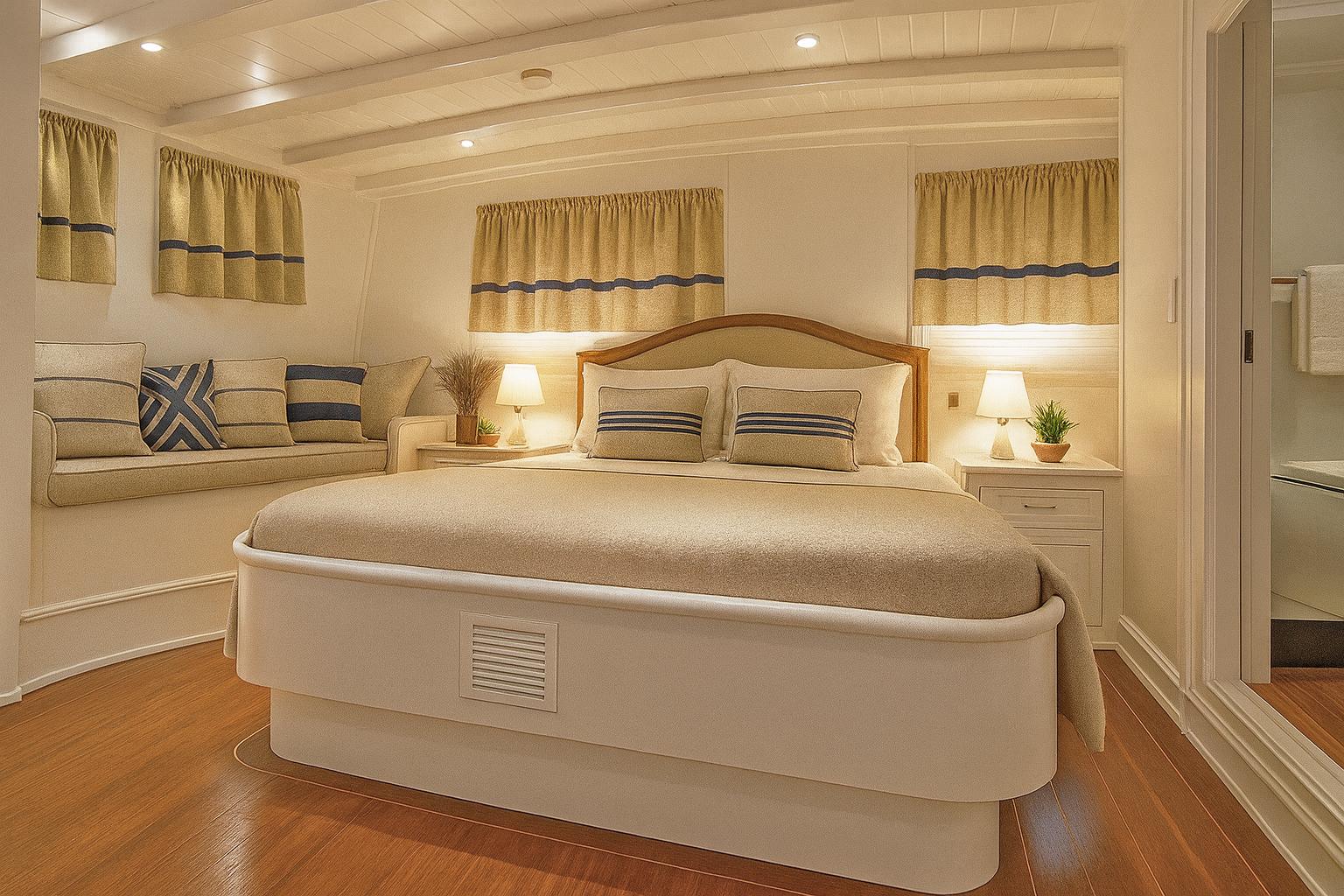 YUCE BEY gulet accommodation interior cabin in Türkiye