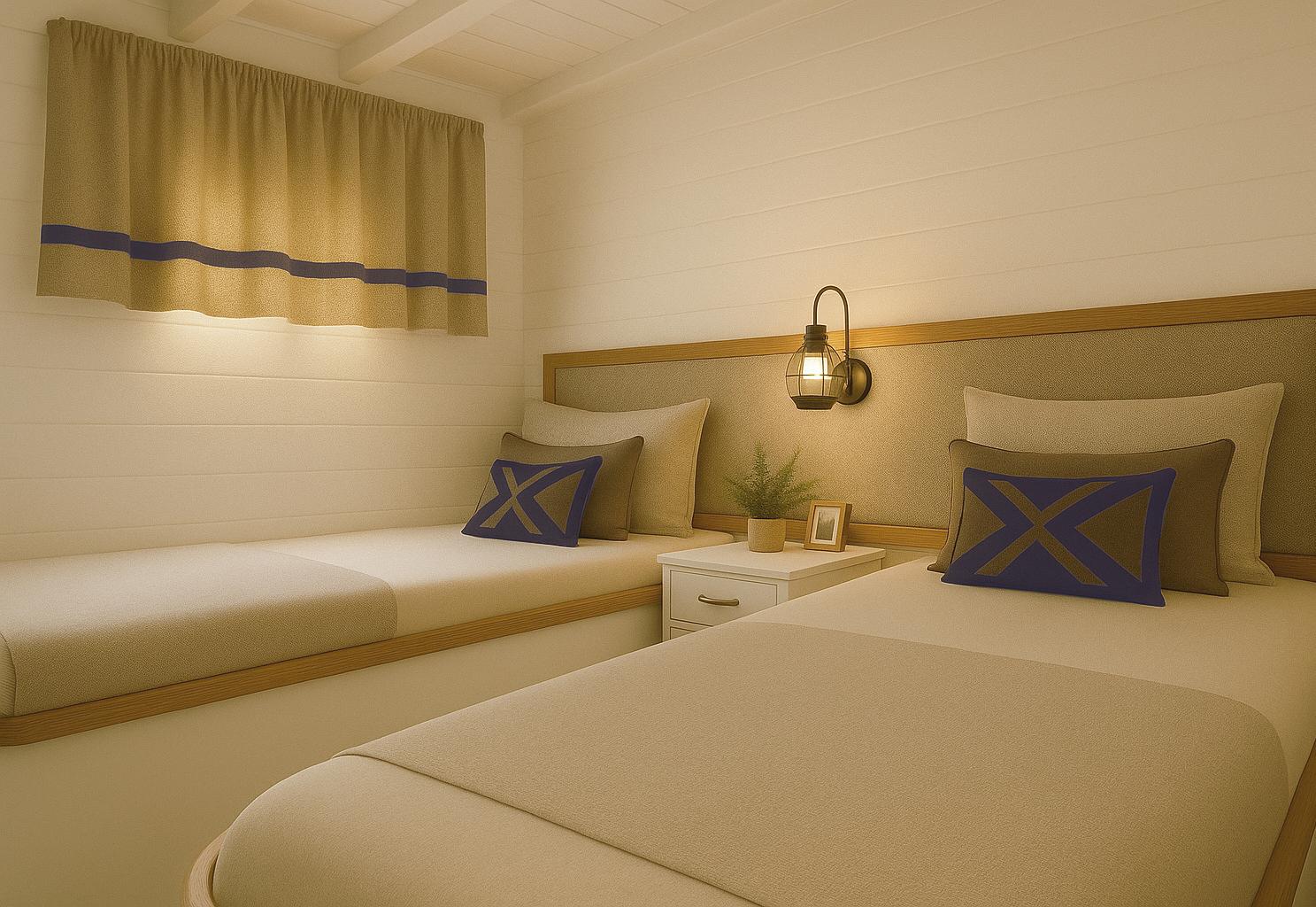 YUCE BEY gulet accommodation interior cabin in Türkiye