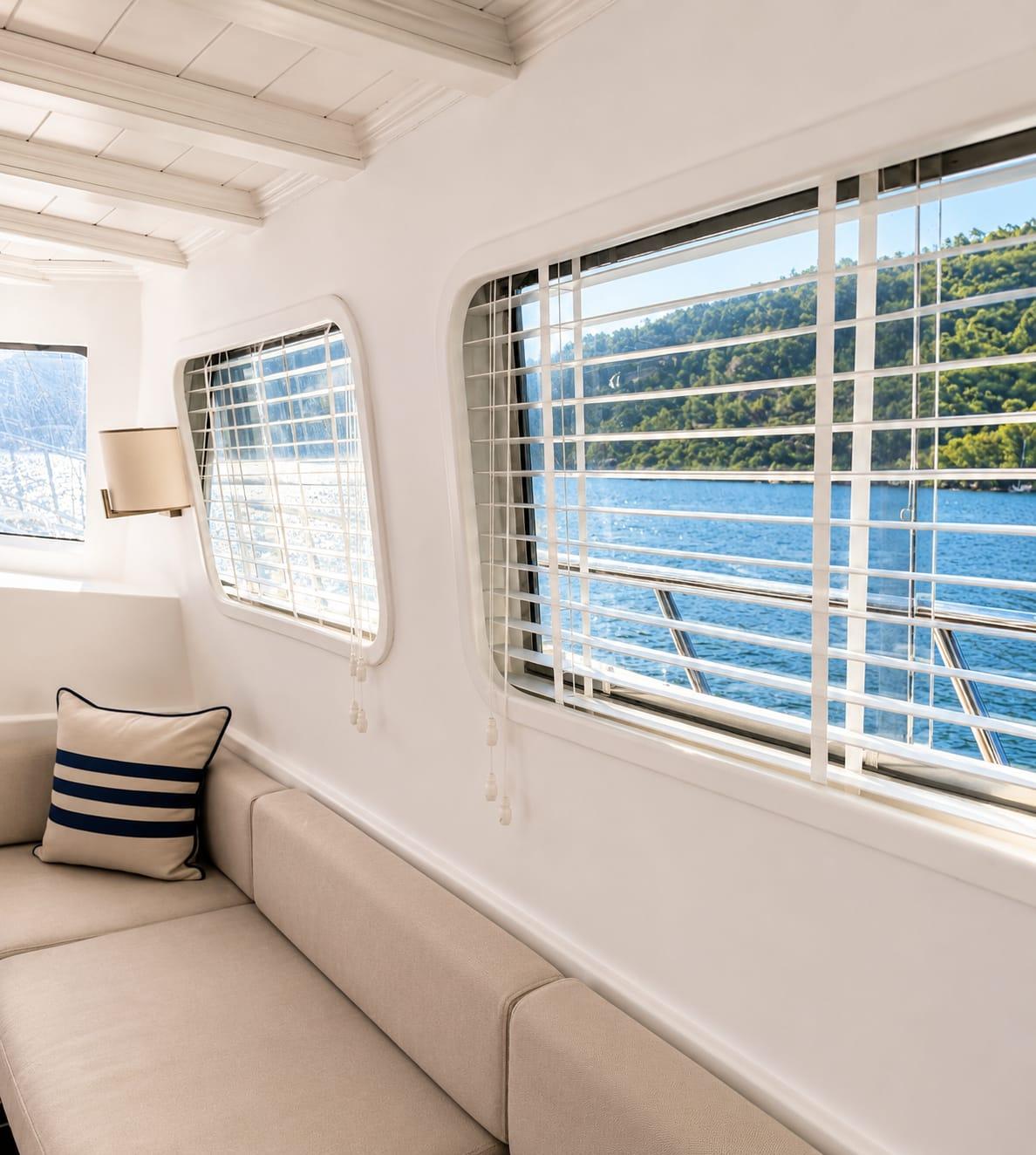 Yuce Bey gulet exterior deck in Türkiye