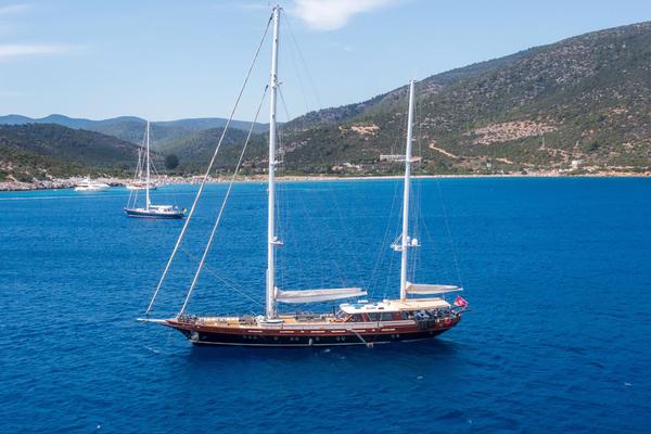 Vay gulet exterior deck in Türkiye