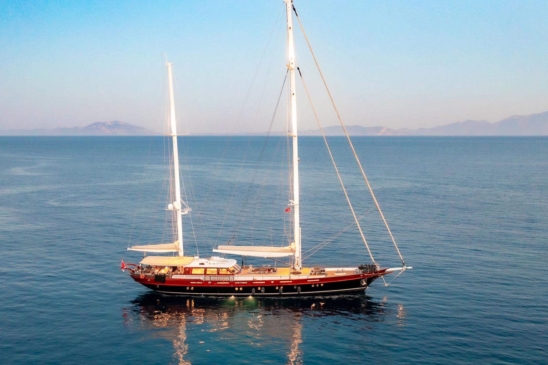 Vay gulet exterior deck in Türkiye