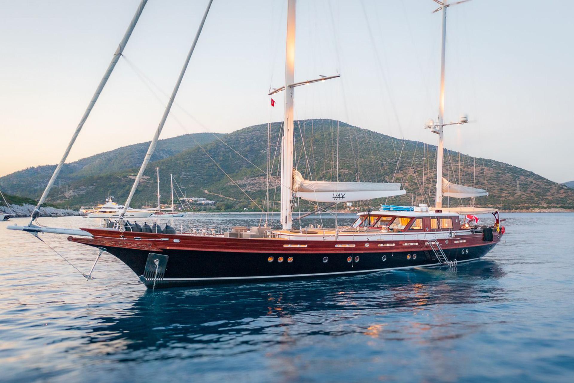 Vay gulet exterior deck in Türkiye