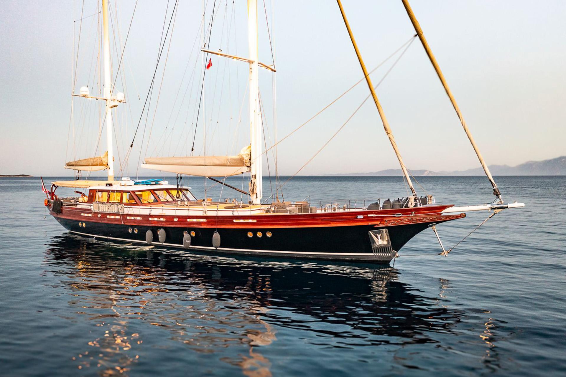 Vay gulet exterior deck in Türkiye