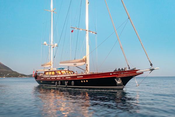 Vay gulet exterior deck in Türkiye