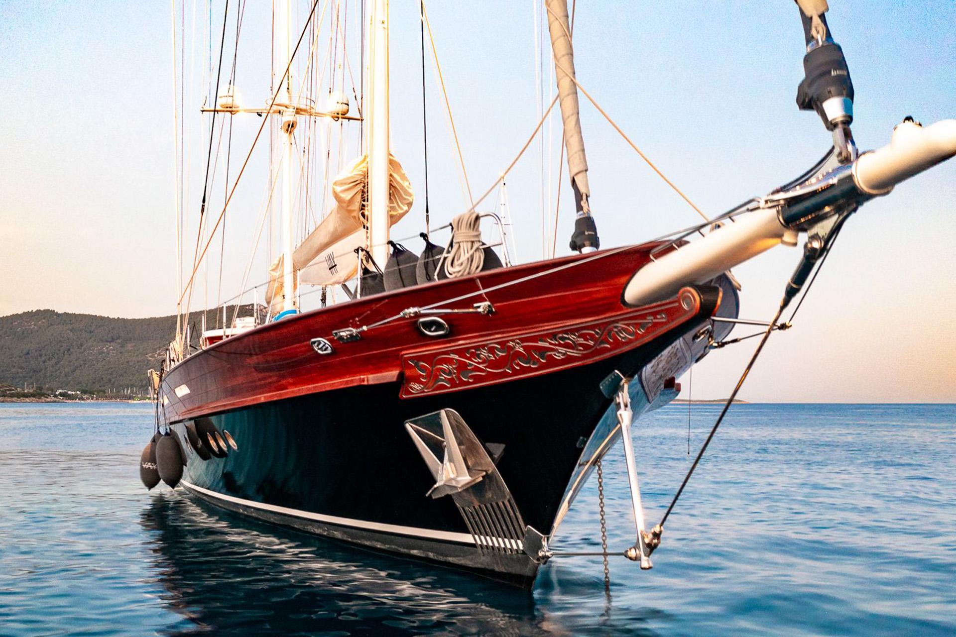 Vay gulet exterior deck in Türkiye