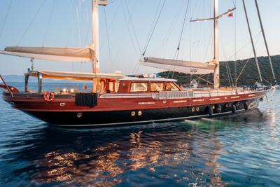 Vay gulet exterior deck in Türkiye