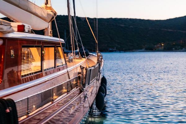 Vay gulet exterior deck in Türkiye