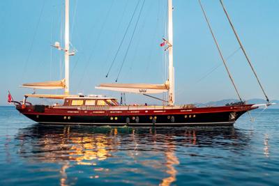 Vay gulet exterior deck in Türkiye