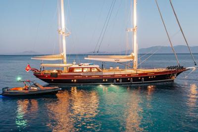 Vay gulet exterior deck in Türkiye