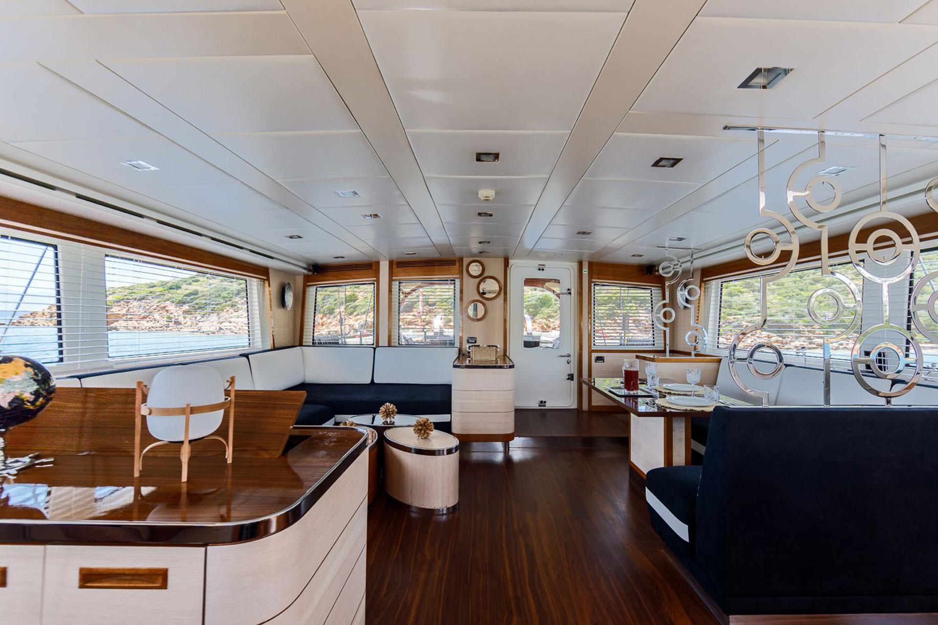 Vay gulet interior cabin in Türkiye