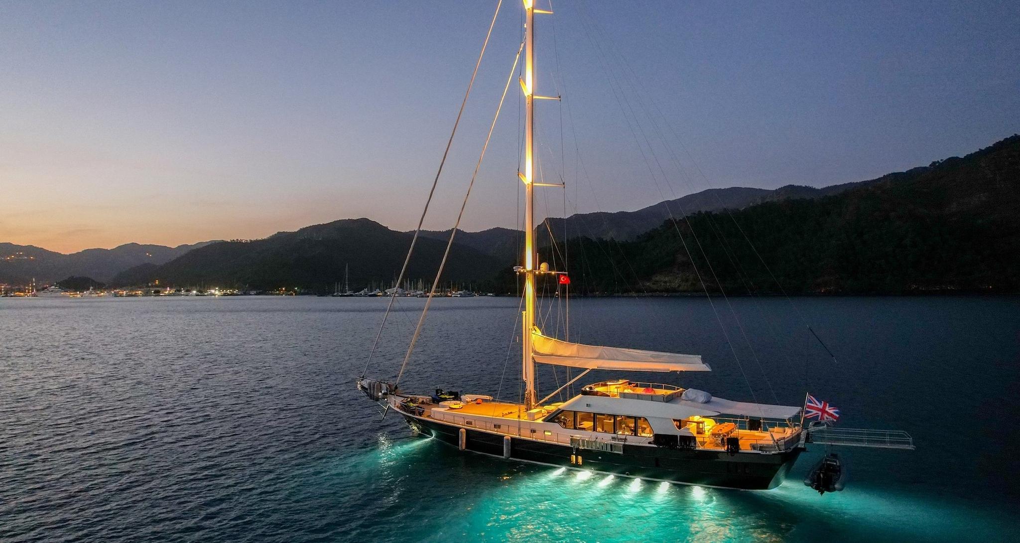 Good Life gulet amenities aerial view in Greece