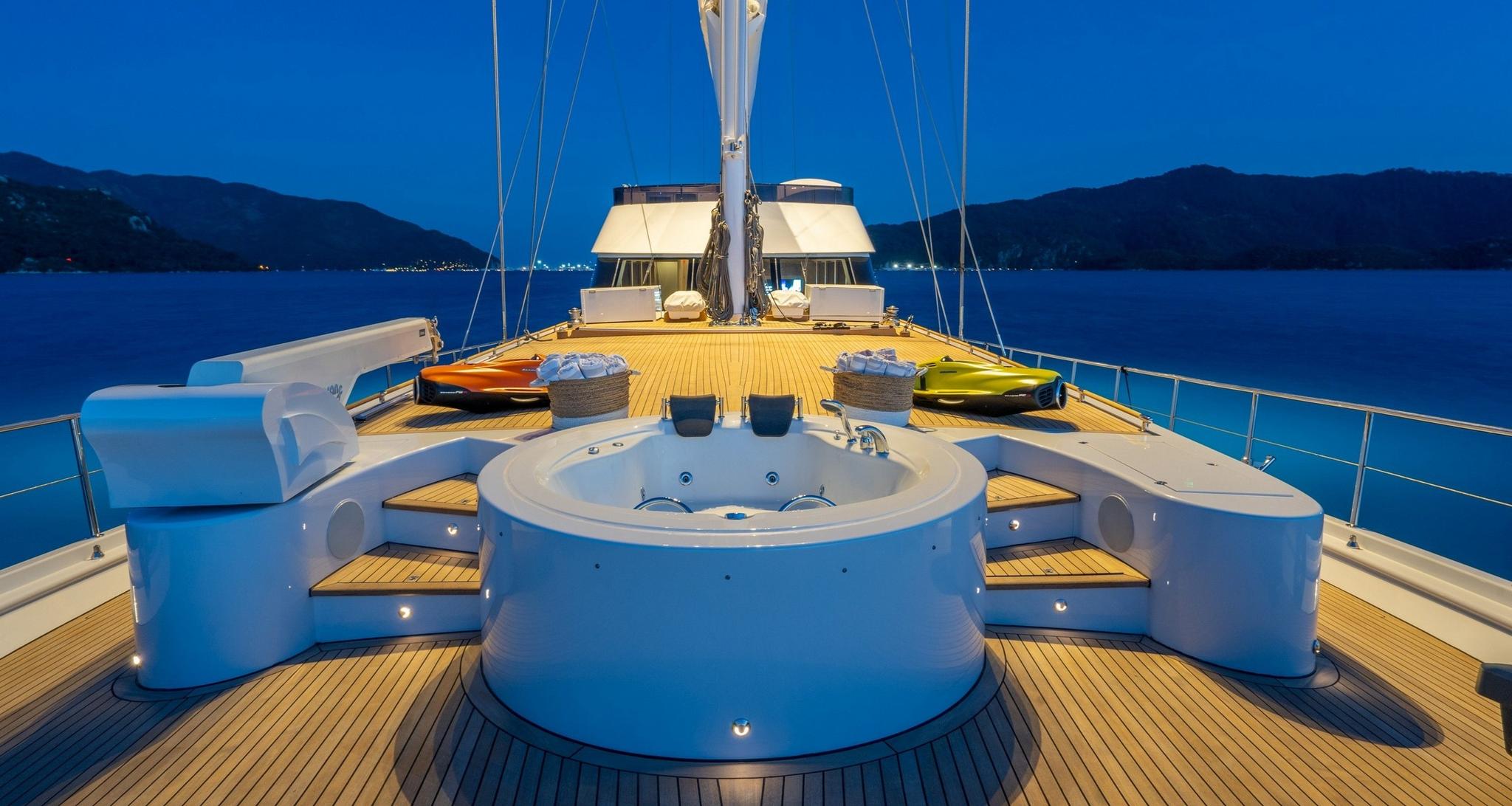 Good Life gulet amenities exterior deck in Greece