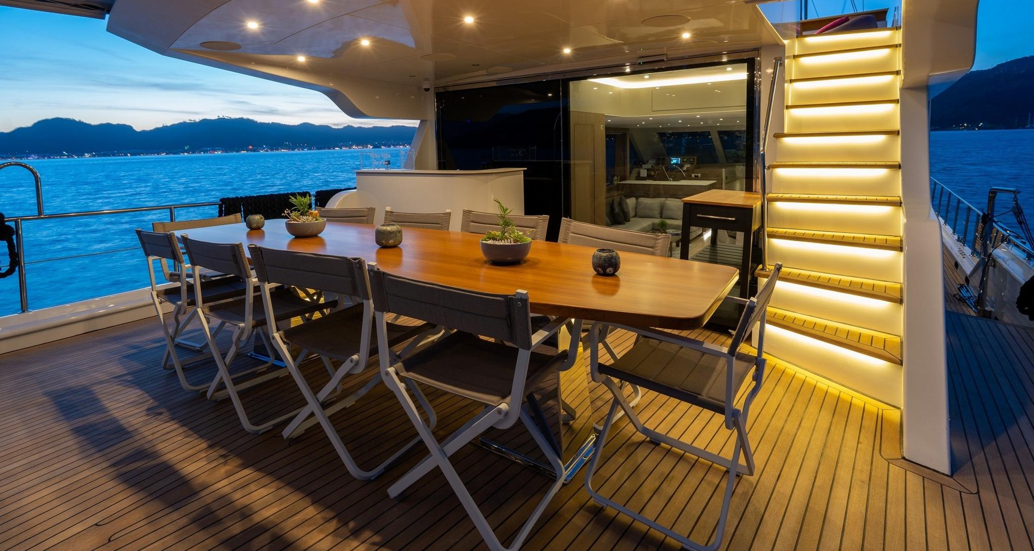 Good Life gulet amenities exterior deck in Greece