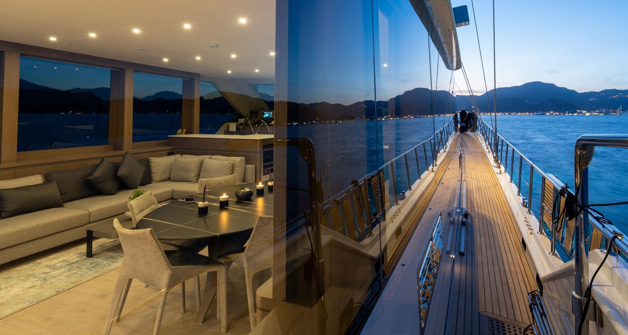 Good Life gulet amenities exterior deck in Greece